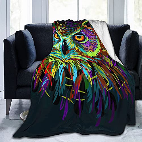 Owl Blanket Throw Bed Blankets Cozy Lightweight Soft Sofa Bedding,Gifts Blanket For Women And Men 80X60 Inch #TOP4