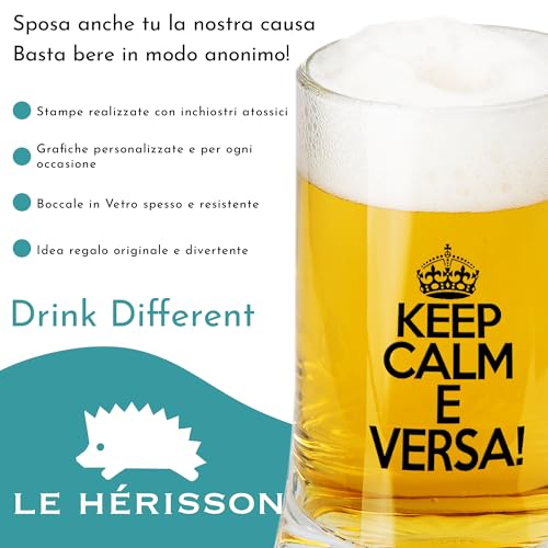Boccale da birra keep calm e versa idea regalo divertente - immagine 5