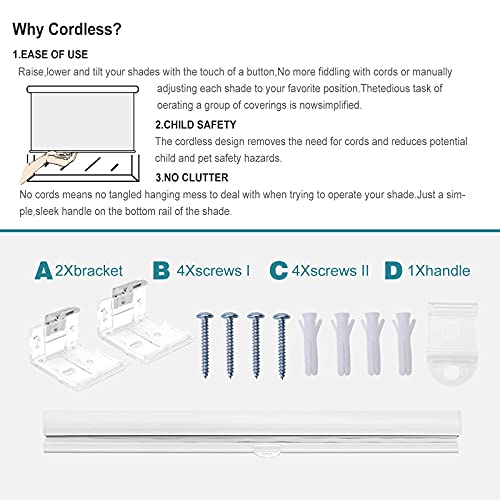 Changshade Size Customized Cellular Shades,Cordless Blackout Honeycomb Shade With The Diameter Of 1.5 Inch Honeycombs For Office,Living Room,Bedroom,Thermal Insulated,Beige,Cmc-Cel-Bg-A #TOP7