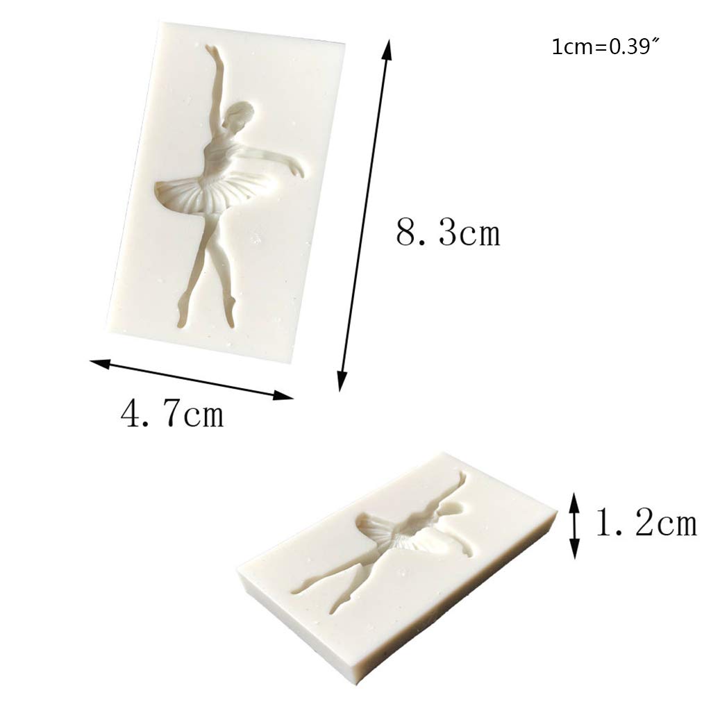 Stampo In Silicone A Forma Di Ballerina Ballerina Per Fondente, Cioccolato, Torte, Stencil Per Decorare Argilla, Utensile Da Cucina