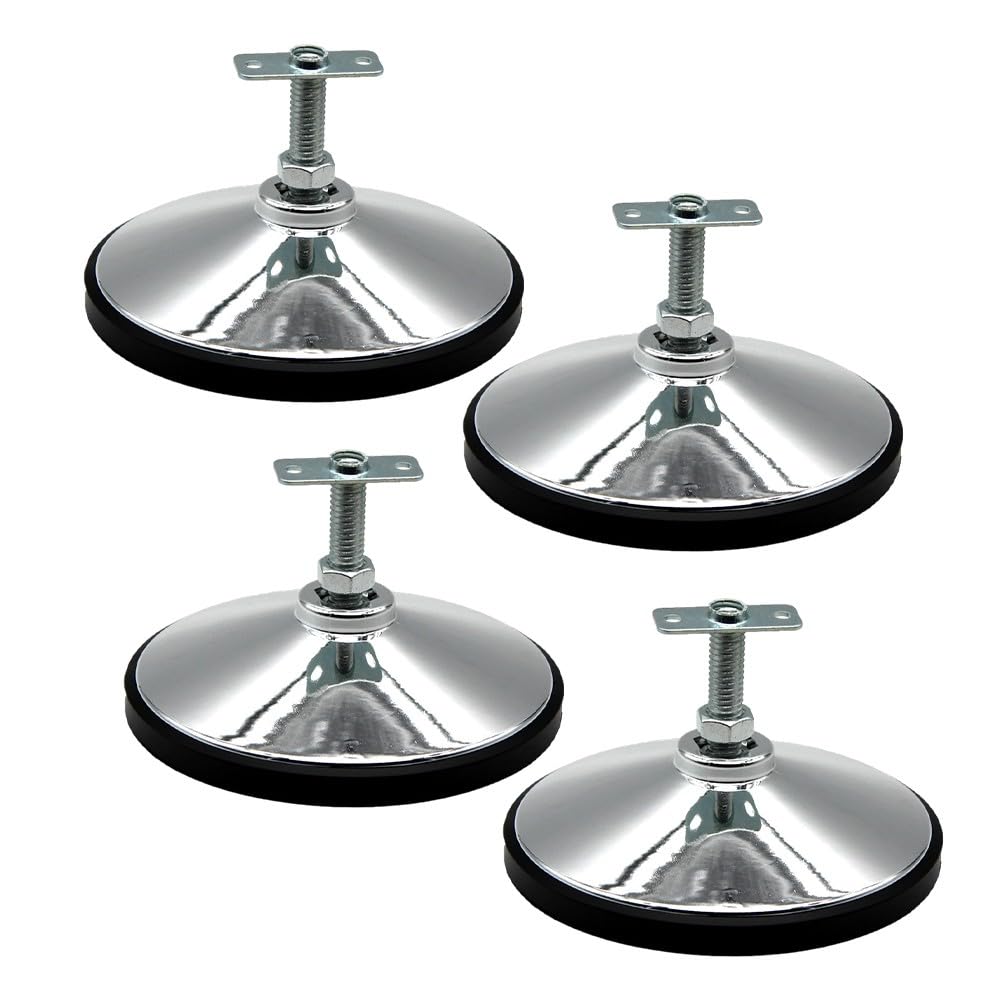 Tischfußball Beinnivellierer Billardtisch Kickertisch Air Hockey Tisch 155x95mm Metall verstellbare Füße 1er oder 4er Pack
