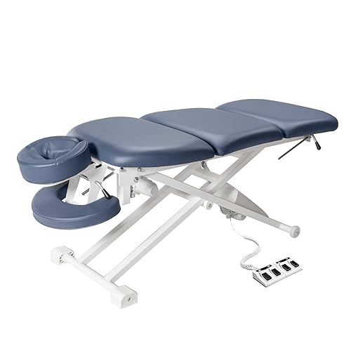 Miniatura 5 de Master Massage Theramaster - Mesa eléctrica de 4 secciones, color azul real, 31.1in