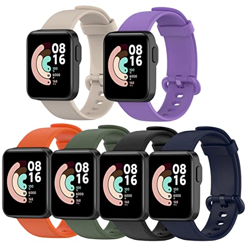 Correas de silicona para Xiaomi Mi Watch Lite, pack 6 miniatura 1