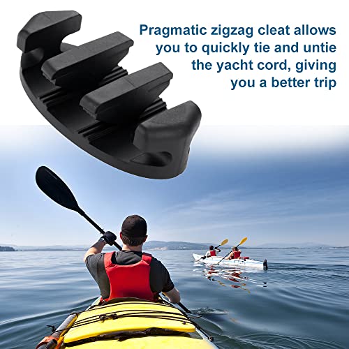 Yetaha 2PCS Zig Zag Anchor Cleat, Black Nylon Kayak Cleats for Canoes Marine Fishing Boat Kayak Accessories by Yetaha - Image 6