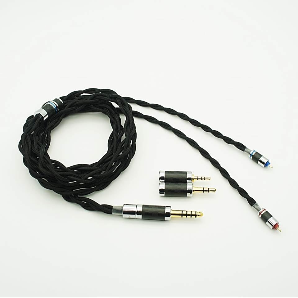 PENON Space 4 Shares 133 Cores OFC Silver-Plated Wires HiFi Audiophile Wired Earphone Replacement Cable IEM Upgrade Cable with 3-in-1 Detachable Plugs for FAN3 (2Pin 0.78mm)