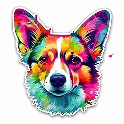 Image of Yoonek Graphics Welsh Corgi Welsh Corgi Dog Vinyl Decal Sticker for Car, Laptop, Tumbler, More. #009960-8