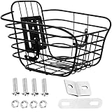 BESPORTBLE Cesta De Alambre para Bicicleta 8 9X8. 7X5. Cesta Delantera para Bicicleta De 7 Pulgadas: La Cesta para Bicicleta Se Adapta A La Mayoría De Los Portabicicletas Delanteros Y
