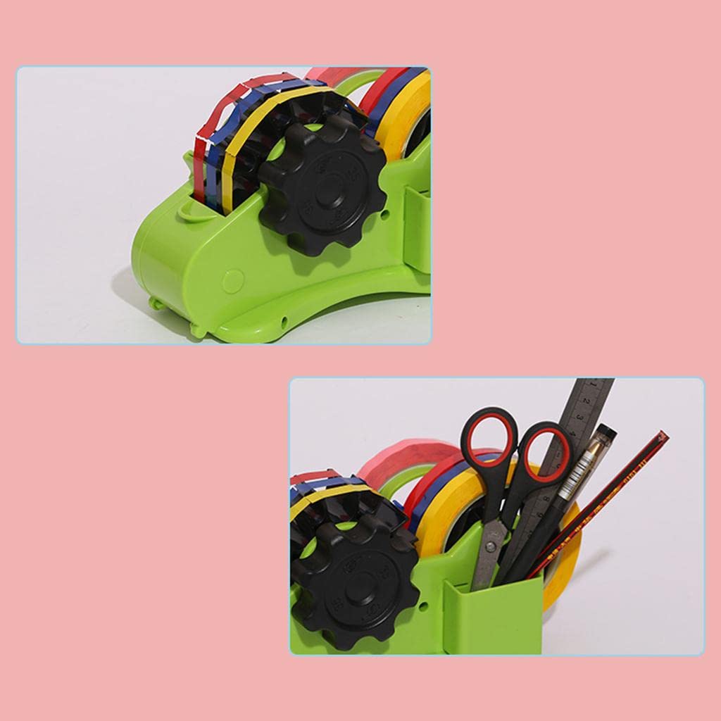 Dispenser Da Tavolo Semiautomatico, a Scomparsa, Scatola di per Il Taglio, Accessori per La Sigillatura, verde