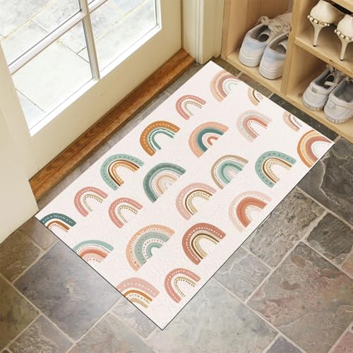 Alfombra de dibujos animados lavable para decorar el pasillo interior de forma acogedora 5
