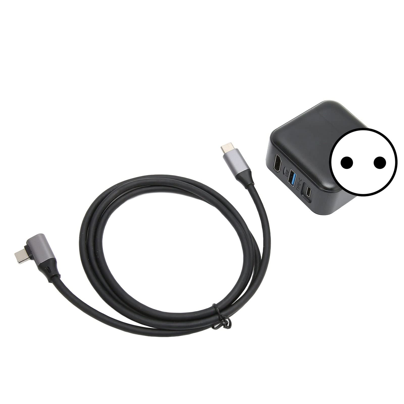 Switch Dock Caricabatterie Adattatore TV Dock 3 in 1 Caricabatterie 4K 39 W PD Carica Rapida Interfaccia multimediale HD Uscita 100‑240 V(EU Plug)