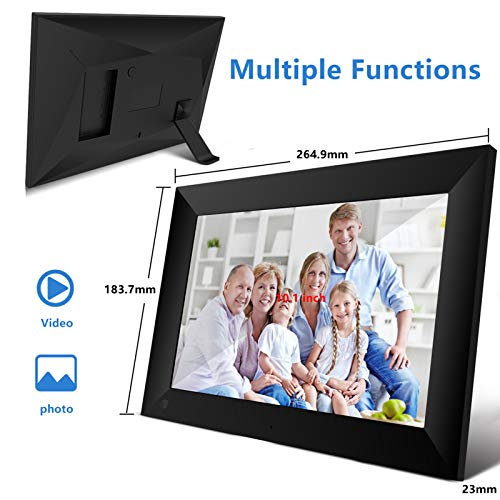 Kiboule P100 WiFi Digital Picture Frame 10,1 polegadas 16 GB Eletrônicos Inteligentes Molduras para