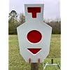 Magnum Target 3/8 AR500 Armored Steel Hostage Triple Tap B/C Zone Reactive Shooting Target w/ 2x4 Stand