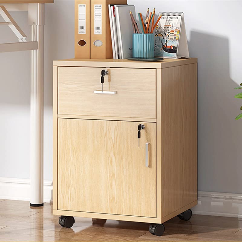 Buy File Wooden Mobile Storage Unit Modern Office