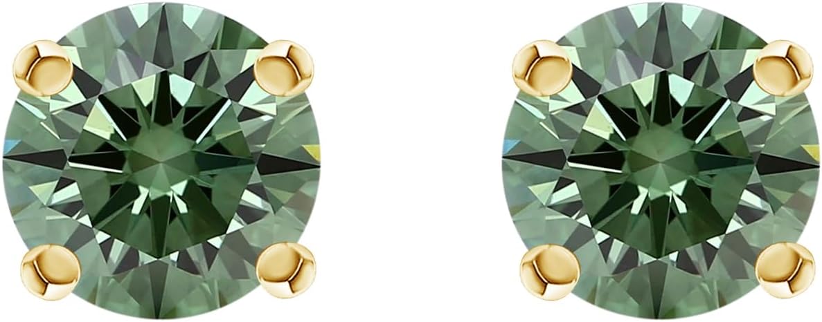 Classic 4 Prong Diamond Stud Earrings for Women