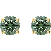 Houston Diamond District Classic 4 Prong Diamond Stud Earrings for Women