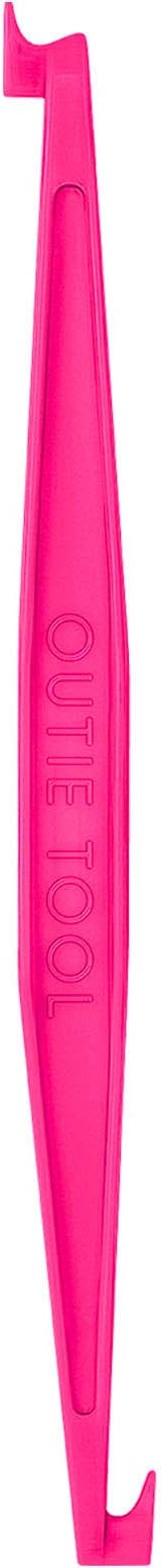 | 2 in 1 Clear Aligner Invisible Braces Removal Tool | Individually Wrapped | Patented Design | 60 Count | Hot Pink