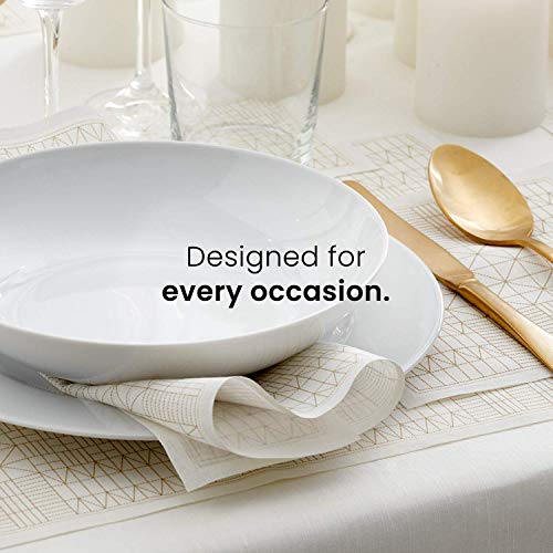 My Drap Cloth Washable And Reusable Dinner Napkin - 12.6 X 12.6 In (12 Per Roll, Cotton Cream) #TOP7