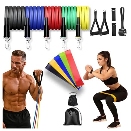 Kit 17 Peças Elástico Extensor + Miniband Treino Em Casa Exercício Físico Academia Fisioterapia Musculação Crossfit Pilates Yoga Aquecimento Funcional Alongamento Malhar Emagrecimento