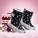 SAGUARO® Niños Botas de Nieve Impermeable Bota de Invierno Zapatos Calientes,Negro,37 EU
