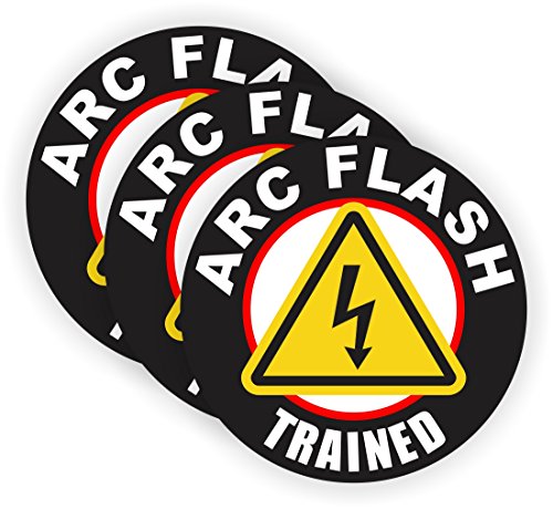 Arc Flash Trained Hard Hat Sticker / Helmet Decal Label Lunch Tool Box