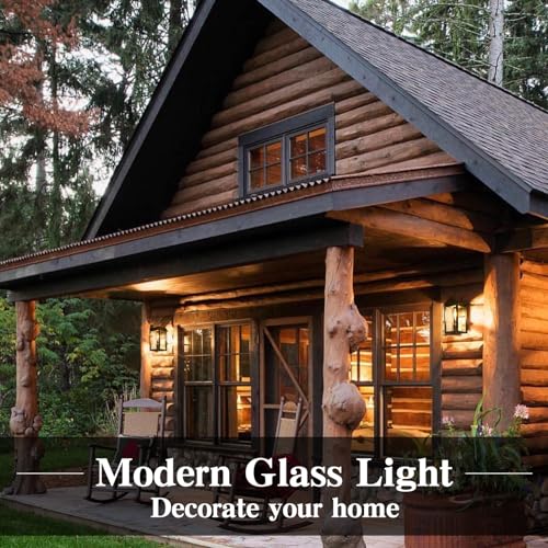 HLFVLITE Outdoor Wall Light Black Aluminum Outside Wall Sconce, Waterproof Exterior Wall Lantern - Image 3
