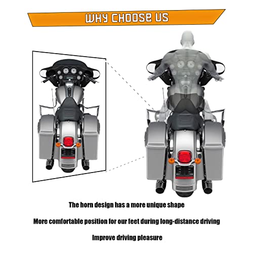 Kinglemc Crash Bar Engine Guard Highway Freeway Bar For Harley Davidson Touring Road King Street Glide Electra Glide Cvo, Trike Models 09-23 (Silver) #TOP2