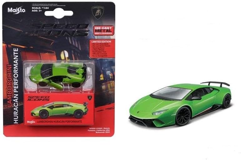 Maisto 1:64 Speed Icons - Lamborghini Huracan Performante Yeşil - Görsel 1