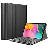 teclado samsung galaxy tab a6 El diseño súper delgado agrega la máxima protección con un volumen mínimo (0.38 "). El soporte ajustable mantiene su tablet de forma segura en modo horizontal.