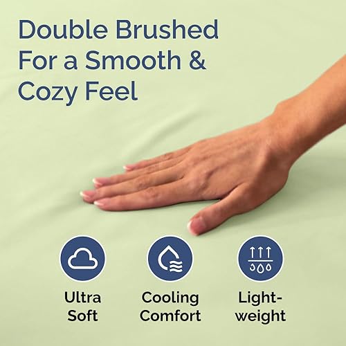 Miniatura 166 de King Fitted Bed Sheet - Bottom Single Fitted Sheet Only - Ultra-Soft Hotel Luxury Bedding w/ 8-16 Inch Deep Pockets - Breathable, Cooling & Wrinkle