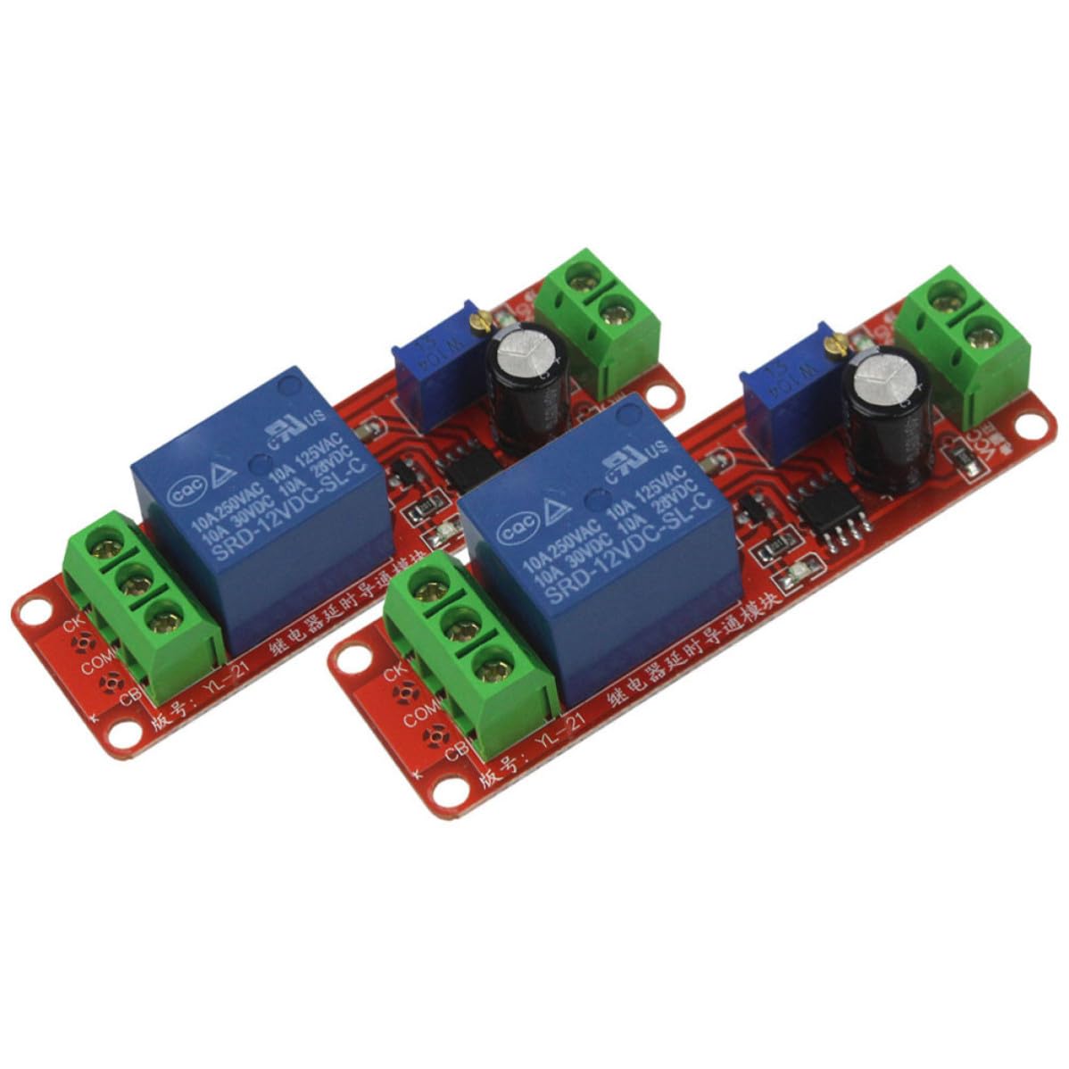 2pcs 12v Timer Delay Relay Module for Automotive Electrical Systems, Plastic Material, Adjustable Timing with Precise Control Over Time Intervals, for Multiple Projects
