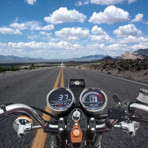Compteur de vitesse moto odomètre assemblage avec indicateur lumineux - 2