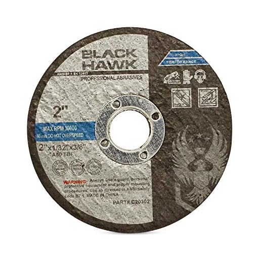 BHA Metal Cut Off Wheels for Die Grinders or Mini Benchtop Chop Saws, 2" x 1/32" x 3/8" - 10 Pack