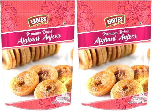 Image of EXOTES Anjeer /Figs Vacuum Packed Royal Pouch, 250 g (Pack of 2)