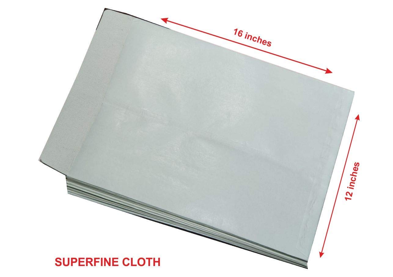 NSSP Green Cloth lined Envelope (Regular Cloth) Size : 16 x 12 inches - Pack of 100 PICES 4