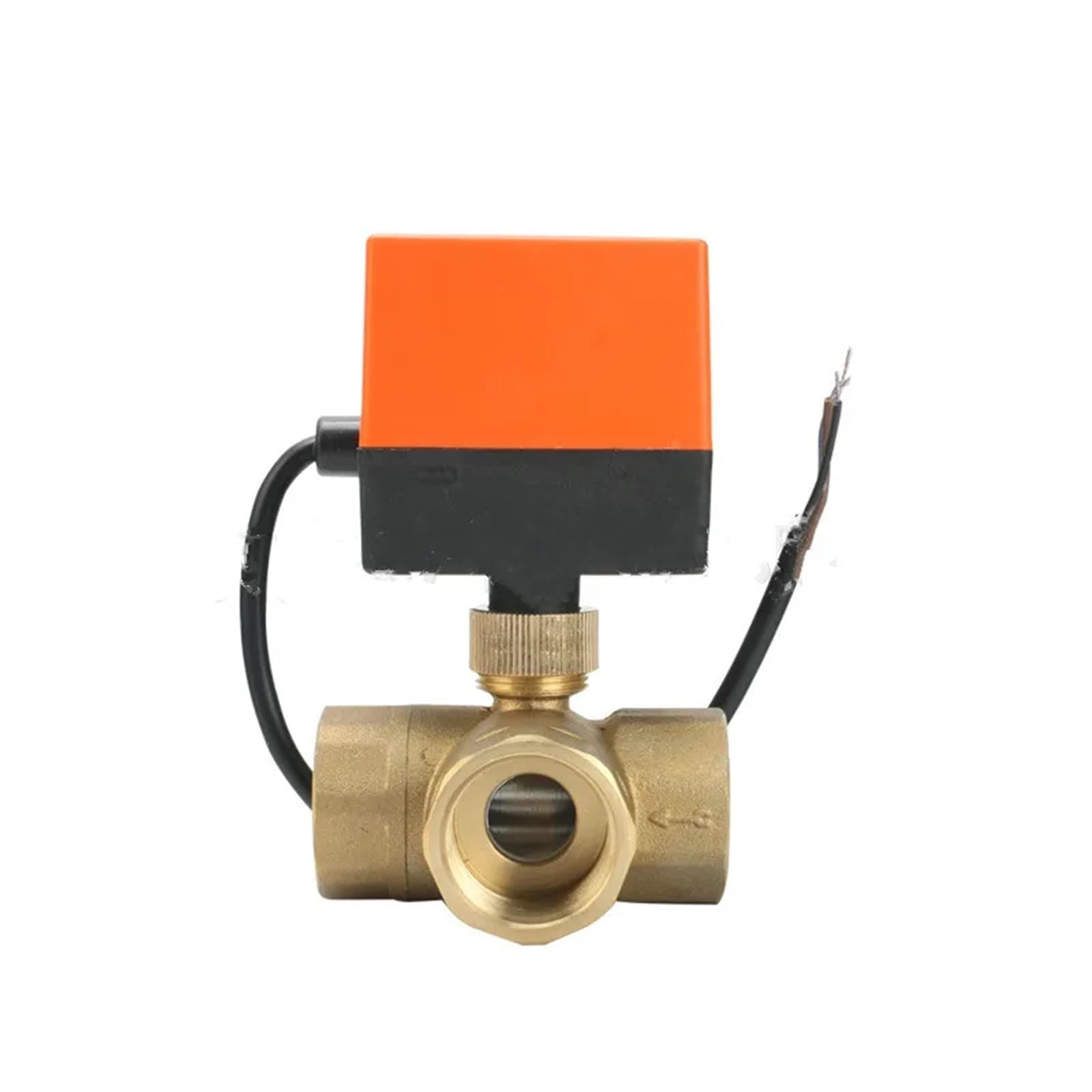 Vanne à bille motorisée 3 voies 220V DN32 de type T pour régulation de débit