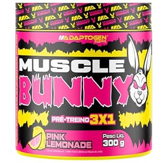 Muscle Bunny Pré-Treino 3x1 300g Sabor: Limonade - ADAPTOGEN SCIENCE