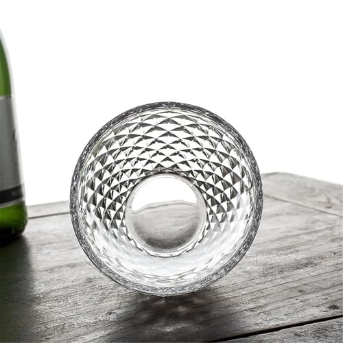 Vasos de agua de cristal sin plomo con diseño de diamante elegante 8