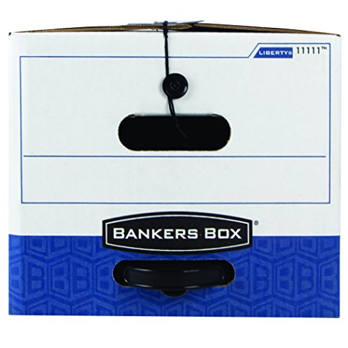 Bankers Box Liberty Plus Heavy-Duty Storage Boxes, Fastfold, String And Button, Letter, Case Of 12 (11111) #TOP2