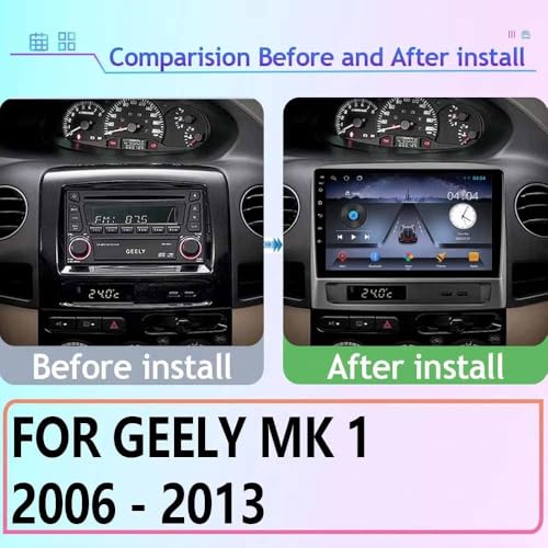 GPS Camping Car Geely MK Traceur Temps Réel Android 4G WiFi Bluetooth DAB
