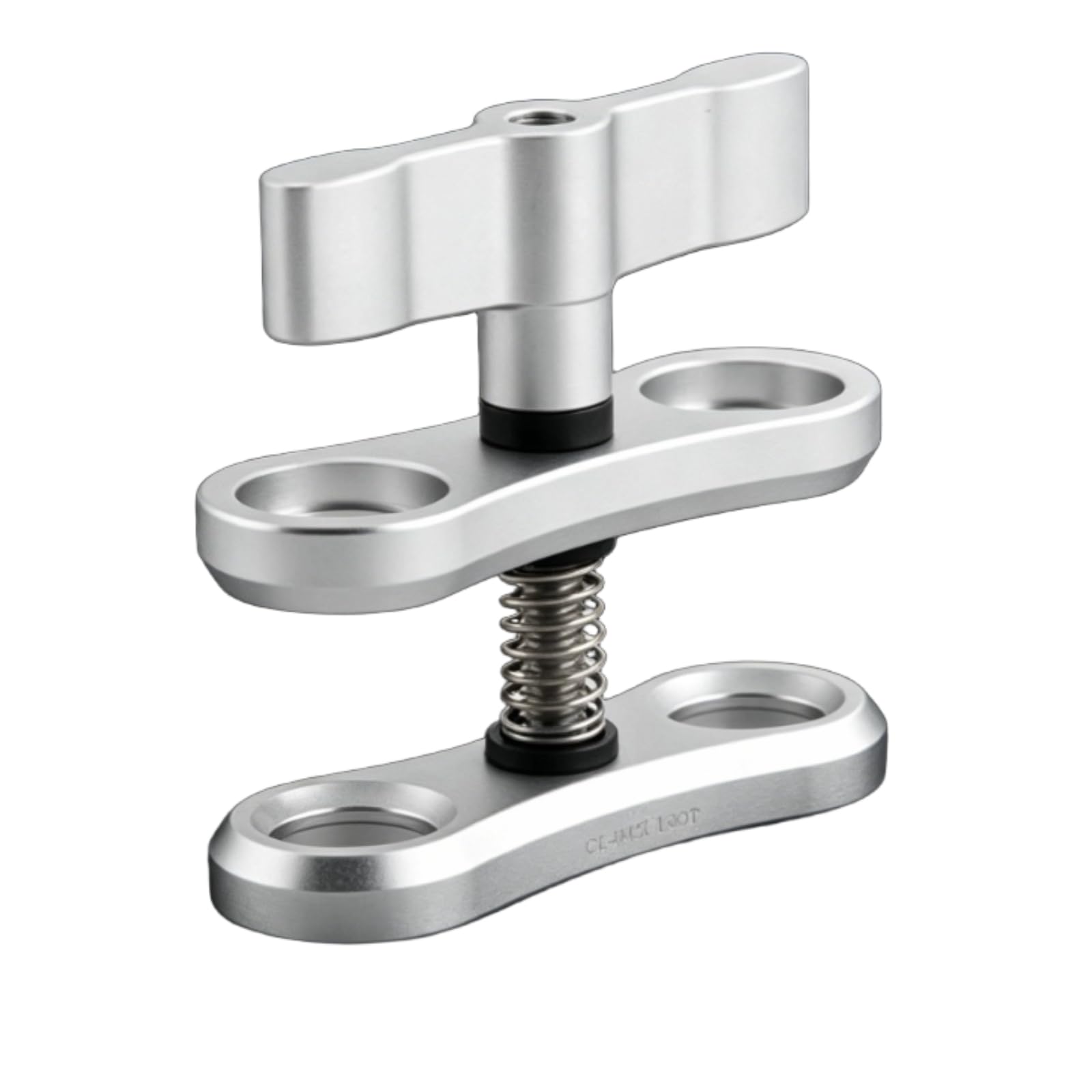 Ball-Head Compatible Aluminum Butterfly Clamp Hand-Tightened Butterfly Clamp, Silver-image-44