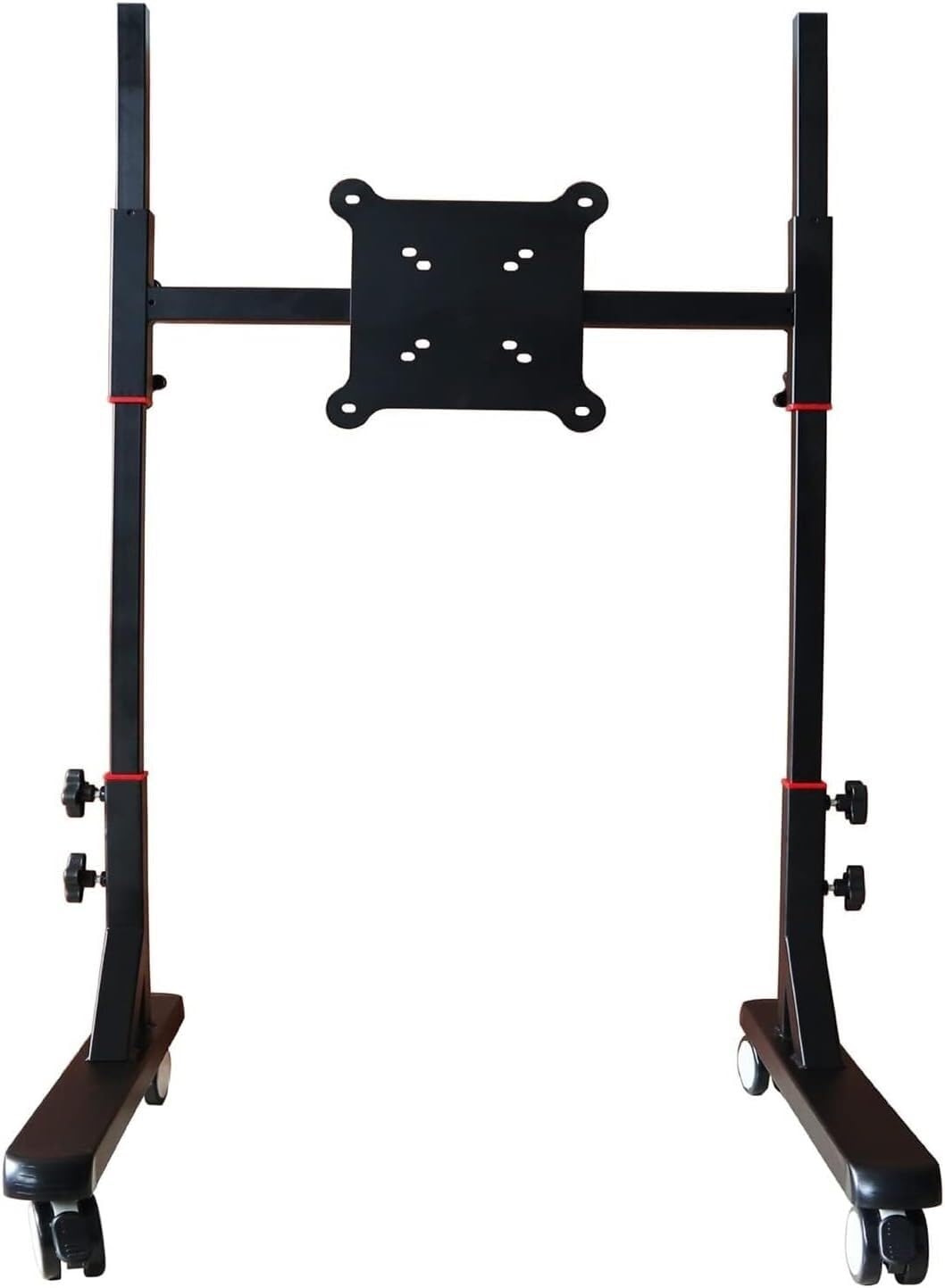 OLSKFUH Mobile Tv Stand Mobile Tv Cart Stand With Wheels - Portable Tv Floor Stand, Height Adjustable Trolley Mobile Tv Cart For Living Room, Office, Meeting Room,