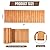 Tatuo 2 Pack Wooden Garden Pathway Roll Out Walkway Outdoor Path Wood Flooring Boardwalk Pavers for Garden Backyard Patio Beach Outdoor Wedding Party (17 Inch X 8 ft,Straight)