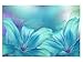 Produktbild Lilien Türkis! Leinwand Bilder! Wandbild! Kunst Druck! Keilrahmen A05788 Größe 30 x 20 cm
