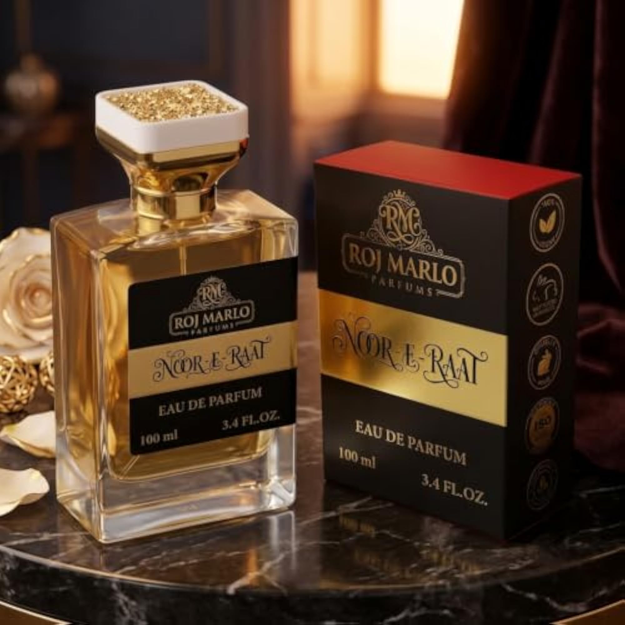 NOOR-E-RAAT Eau De Parfum, Premium Unisex Fragrance