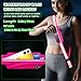 Samlior LED Reflective Belt Sash, Rechargeable LED Light Night Safety Walking Gear, High Visibility Adjustable Reflective Gear for Runners Walkers Cyclists at Night (Pink)