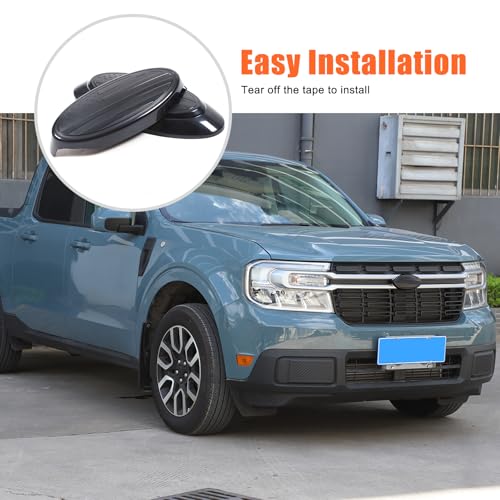 Image of Car Front Rear Tailgate Logo Frame Cover Trim Emblem USA Flag Sticker for Ford Maverick 2022-2024 Logo Emblem Decoration Cover (Front and Back)