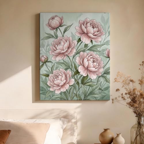 Impresión de póster botánico en lienzo envuelto para decoración 4