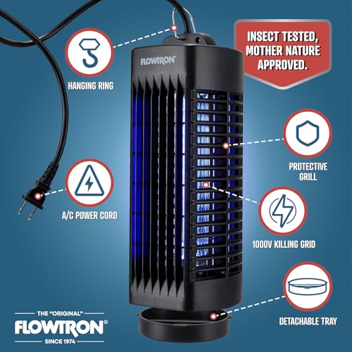 Exterminador de insectos para interiores Flowtron trampa para moscas y mosquitos 1000V negro 3