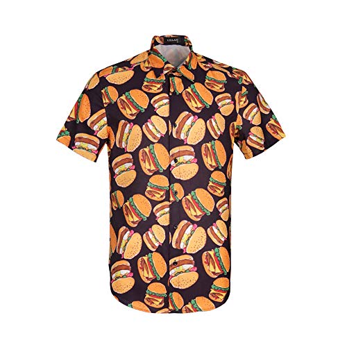 Men's Food Cars Print Shirts Hawaiian Short Sleeve Casual Tropical Funky Button Down Shirt2