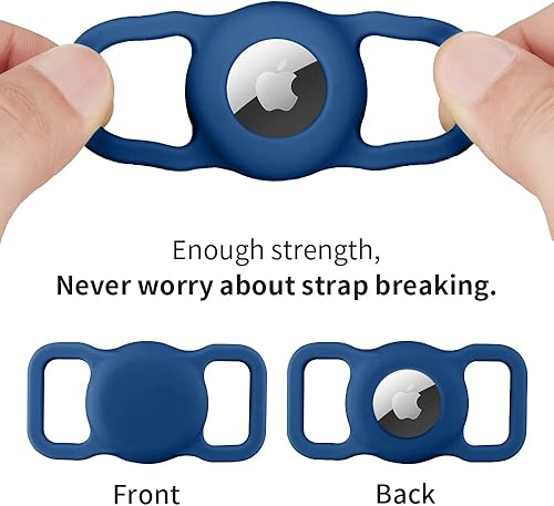 Miniatura 4 de AirTag - Collar para perros pequeños, medianos y grandes, collar acolchado de neopreno suave para gatos y mascotas, collar de poliéster para